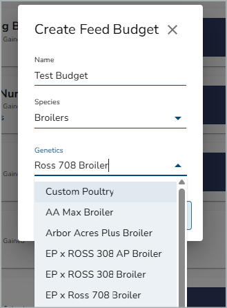 How do I Create a Feed Budget in BinSentry?